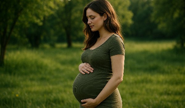 عکس بارداری در طبیعت