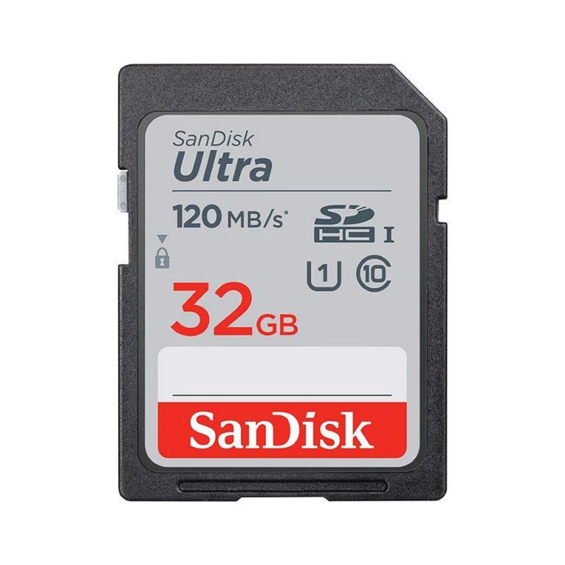 کارت حافظه SDHC سن دیسک مدل Ultra کلاس 10 استاندارد UHS-I U1 سرعت120M B/s ظرفیت 32 گیگابایت