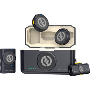 میکروفون بی‌سیم یقه‌ای هالی‌لند Hollyland LARK M2 Mini combo Wireless Microphone