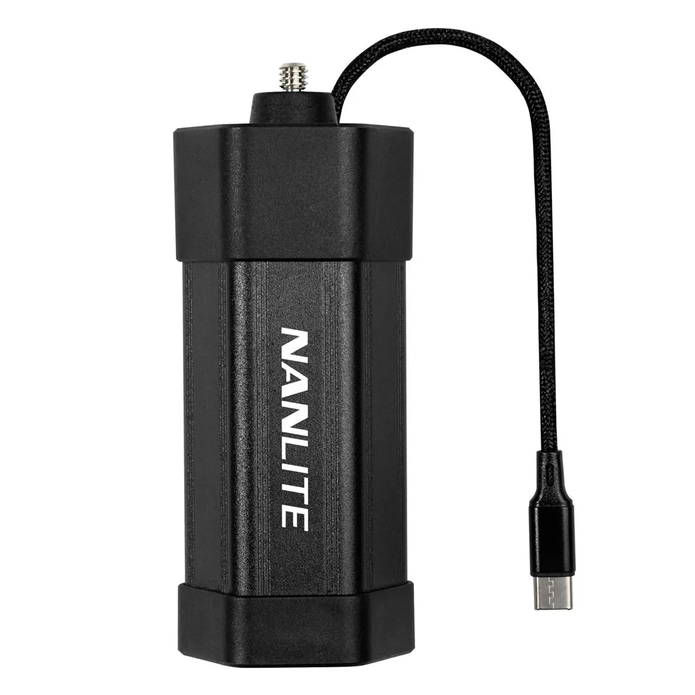 باتری گریپ نانلایت Nanlite NP-F550 Battery Grip With USB-C Cable for PavoTube II 6C and LitoLite 5C