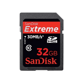  کارت حافظه سن‌دیسک Sandisk 32GB 30MB/S Extreme SDHC 