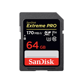 کارت حافظه سن‌دیسک Sandisk 64GB Extreme PRO UHS-I SDXC 170MB/S 